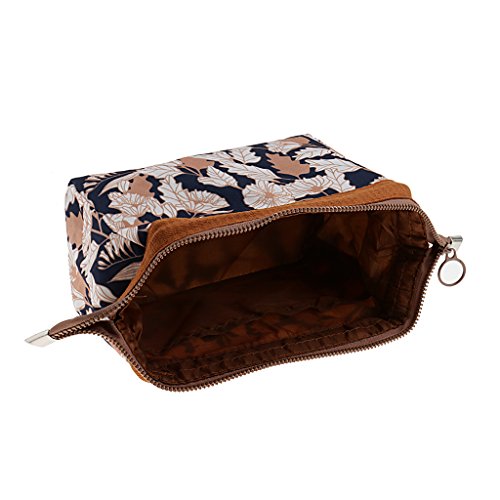 SunniMix Waterproof Travel Organizer Cosmetic Makeup Tools Bag Toiletry Pouch Case - Brown