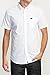 RVCA Men's That'll Do Oxford Short Sleeve Woven Shirt, White, Medium