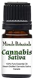 Miracle Botanicals Cannabis Sativa Essential Oil - 100% Pure Cannabis Sativa - Therapeutic Grade - 5ml