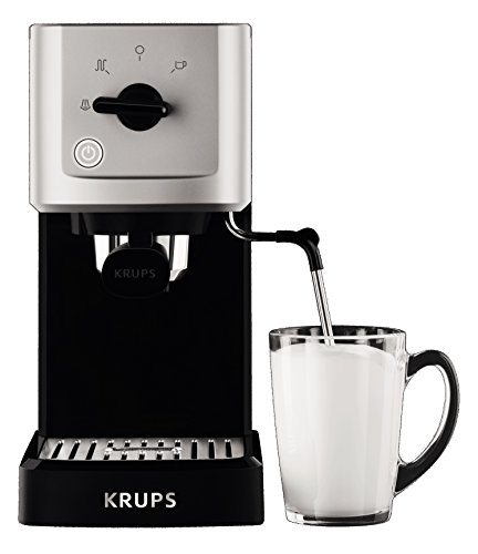 Krups Calvi Steam & Pump Espressomaschine XP3440 | Edelstahl | 1 L Wassertank | Sehr kompakt | Schnelles Aufheizen… – Bild 3