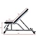 Valor Fitness Adjustable Weight Bench for Flat or Incline Bench Press with Wheels DD-21 Workout Benches for Home