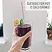 MultiColor Metal Straws Stainless Steel Straws Set of 16 10.5