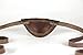 Leather Eyepatch. Slight Convex Eye Patch (Left Eye, Brown)