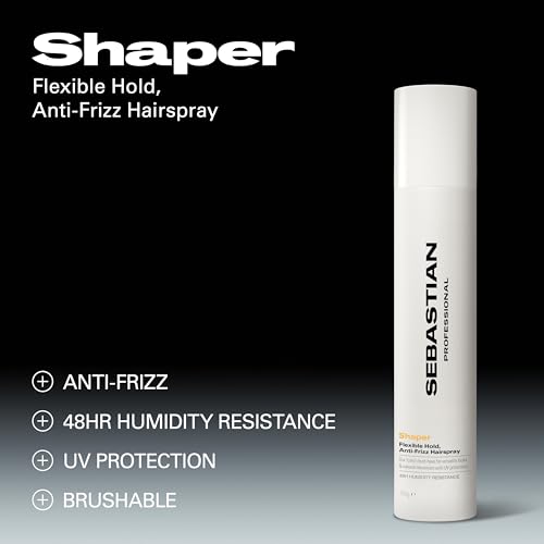 Sebastian Professional Shaper Classic Hairspray, 80 VOC% | Flexible to Medium Hold | Brushable with Control | Packaging May Vary