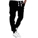 Men Pants,Baomabao Summer Tideway Leisure Clothing Casual Jogger Pants (L, Black)
