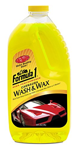 Formula 1 Carnauba Car Wash and Wax - Removes Dirt and Grime, Protects and Shines - 64 oz.