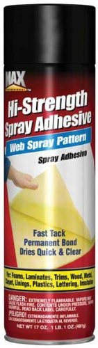 Max Professional 5023 Pro Stick 65 Web Spray Adhesive 17 Oz - Pack of 12