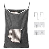Chrislley Hanging Laundry Hamper Bag Over Door