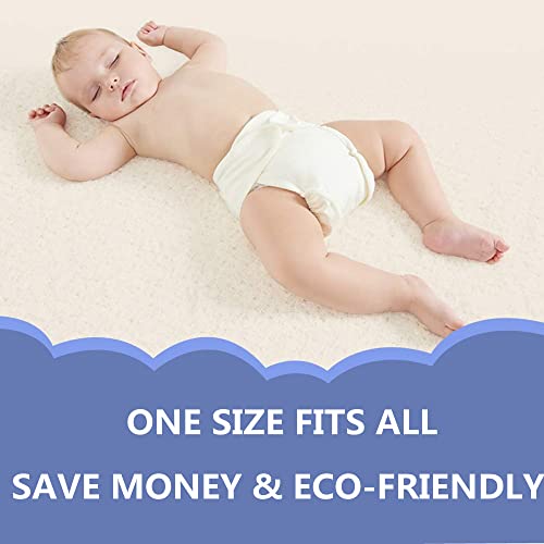 Prefold Cloth Diapers Premium Cotton, Fasoar 3 Ply Environmental