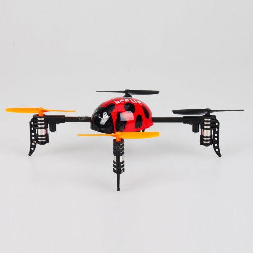 Mini Beetle 4 Channel 4ch 2.4GHZ Transmitter Helicopter Icopter Quadcopter Rc Aircraft UFO with LCD Display Red