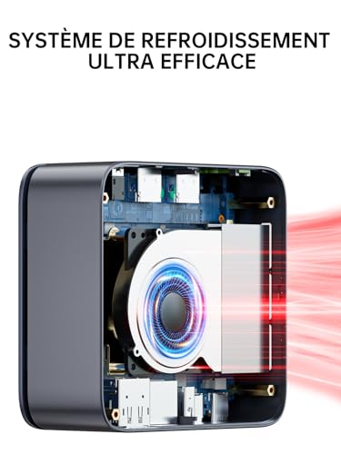 GMKtec Ryzen Mini PC - AMD Ryzen 5 3500U (4C/8T, 4.5GHz, Beats 4300U//N150/N95) | NucBox G10 | 16GB DDR4 + 256GB SSD | Win 11 Pro | WiFi 5, USB 3.2, USB-C, BT 5.0 | Mini computer for the office