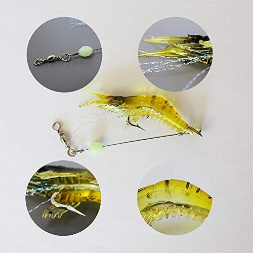 image for Amoygoog Saltwater Fishing Lures Shrimp bass Lures Shrimp Baits, Fishi