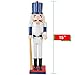 Ornativity Christmas Baseball Player Nutcracker - Baseball Player Figure with White Pin Stripe Uniform and Bat Xmas Sports Holiday Decor Nutcracker 15