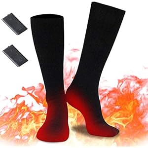 Verwarmde sokken, elektrische verwarmingskokken voor dames en heren, oplaadbare verwarmingskokken, winterwarme katoenen…