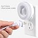 DORESshop Motion Sensor Night Light, Plug-in LED PIR Sensor Nightlight, Soft White 3000K, Auto on/off Wireless Wall Light for Bedroom, Hallway, Step, and Stairs, Energy Efficient, 4Pack …