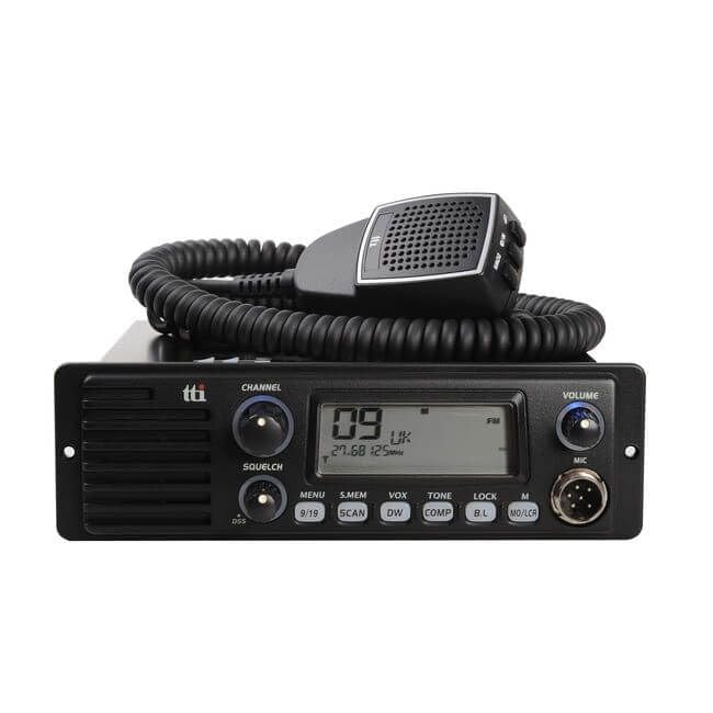 TTI TCB-1100 EVO Multi-Standard CB Radio with Front Speaker 12V/24V VOX Din Plate Included