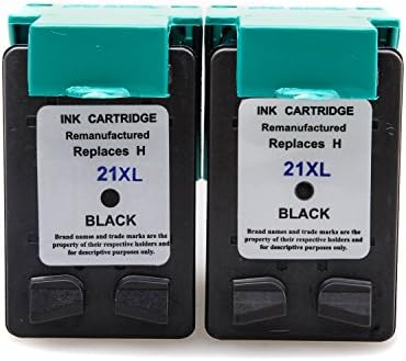Remanufactured Ink Cartridge Replacement for HP 21 (C9351AN) (2 Black)