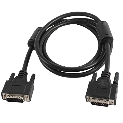 uxcell DB15 15 Pin Male to Male Monitor Adapter Cable Wire Line 1.5M Length