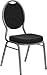Flash Furniture HERCULES Series Teardrop Back Stacking Banquet Chair in Black Patterned Fabric - Silver Vein Frame