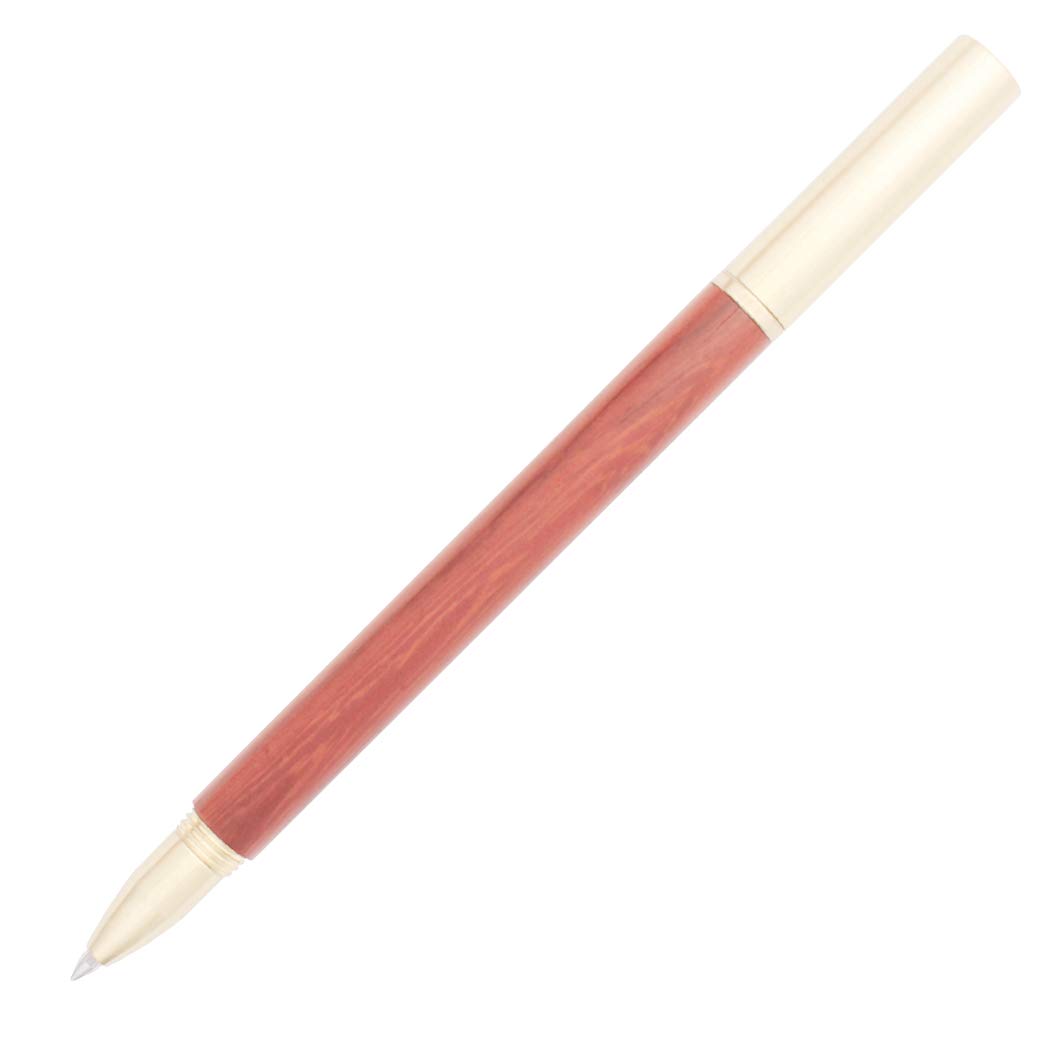 Gullor Natural Sandalwood Rollerball Pen, Nice Gift Pen - Red