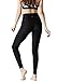 TSLA TM-FYP54-BLK_Small Yoga Pants High-Waist Leggings w Side Pockets FYP54