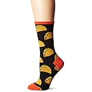 Socksmith Womens Novelty Crew Socks "Tacos" - Black