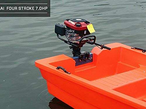 4-Takt 7PS Außenbordmotor, 50cm Welle Schlauchboot Fischerboot Motor 196CC Angelboot Luftkühlsystem 50cm Welle… – Bild 5
