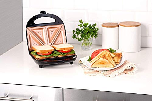 Gotham Steel Nonstick Panini Press Sandwich Maker, 2in1 Breakfast Sandwich Maker Grill / Sandwich Press Grill with Indicator Light, Grilled Cheese Maker Makes 2 Sandwiches with Easy Cut Edges - Image 6