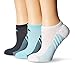 adidas Women's Superlite Stripe No Show Socks (3-Pair), Clear Aqua/Bold Onix/White, Medium