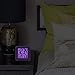 Equity by La Crosse 70904 Soft Purple Cube LCD Alarm Clock