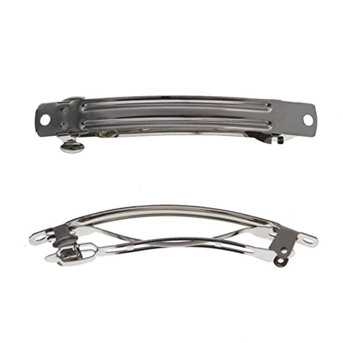 HBC French Hair Barrette Metal Hair Clips- 80mm (3 Inch) - 24 Pack