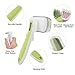YLONG Pet Grooming Brushes 2Packs Self-Cleaning Slicker Brush and Massage Brush for Dogs and Cats Easy to Clean Pet Deshedding Grooming Tools for Long haired to short haired(Pink and Green)