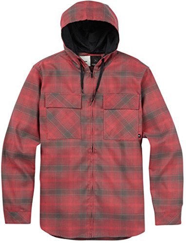 Burton Men's Analog ATF Kaiden Hooded Flannel Heathers Pacific PLD L