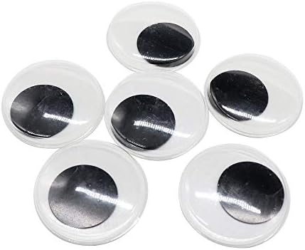 6pcs 40mm Plastic Wiggly Googly Eyes for Toy Accessory (with Self-Adhesive) (6pcs 40mm)
