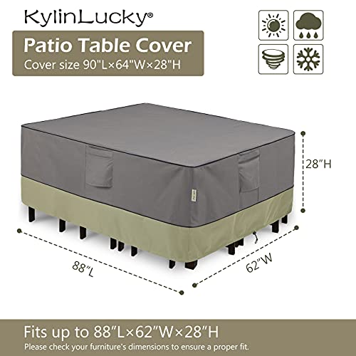 KylinLucky Outdoor Furniture Covers Waterproof for Table and Chairs