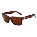 LianSan Designer Rectangle Oversized Women Men Sunglasses Glasses 0708(brown)