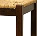 Bar Stool, 29-Inch Rush Seat Walnut Finish Set of 2