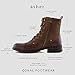 Polar Fox Asher MPX808585 Mens Casual Cap Toe Ankle Lace-up Combat Boots – Black, Size 9