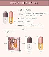 HQDA 2 Pcs Lip Plumper Set Natural Gloss Serum Kit Fuller Hydrated Beauty Lips view 7