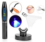 Aries Outltes Wireless Cordless 1500mw LED Light Cure Lamp 5W Big Power with Whitening Tip Black Color