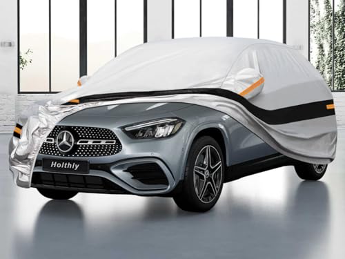 Holthly Outdoor SUV Car Cover for Mercedes-Benz GLA (2013-2026), Car Cover 10 Layers of Protection, 100% Waterproof, Anti-Dust, Windproof, Rain Waterproof, UV Protection.