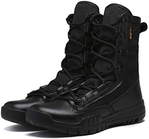 QIKAI Tactical Boots High-top Wear-resistant Breathable Military Shoes Special Forces Combat Boots Hiking Outdoor Hiking Shoes