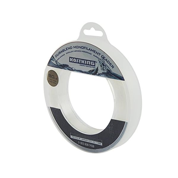 KastKing-DuraBlend-Monofilament-Leader-Line-Premium-Saltwater-Mono-Leader-Materials-Big-Game-Spool-Size-120Yds110M-Great-Substitute-for-Fluorocarbon-Leader-Line-ICAST-Award-Winning-Brand