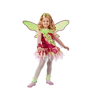 Ciao-Flora Tynix – Disfraz de Winx Club para niña, 4-6 años, verde, rosa, 11236.4-6