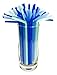 Flexi-Strawz Disposable Straws for Drinking, Flexible Straws for Parties, Straws for Kids and Adults Blue and Green, 100-Pack, Set of 3 (Total 300 Straws)