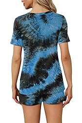 RUBZOOF Womens Tie Dye Pajama Sets Casual Summer