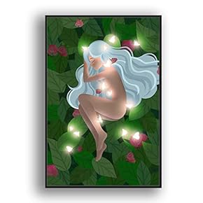 Framed Canvas Wall Art for Living Room, Bedroom Flow in The Dream Canvas Prints for Modern Home Decoration Ready to Hang - 16"x24" inches