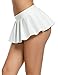 Avidlove Sexy Role Play Pleated Solid Mini Skirt Lingerie Sleepwear White,XX-Large