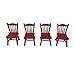 Cinhent Miniature Chair, Vintage Dollhouse Furniture Wood Rocking Chairs for Dollhouses, Craft Displays, and Mini Fairy Scenes, Kids Pretend Play Toys Dollhouse Decoration