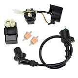 HIAORS 6PIN AC CDI Ignition Coil Relay Fuel Filters for Tomberlin Crossfire 150R Spiderbox 150cc Go karts Parts GY6 150cc Engine Scooter Moped Hammerhead GTS American Sportworks 150